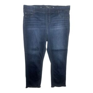 Liverpool Los Angeles The Crop Jeans Size Women's 22W‎ Dark Wash Stretch Denim